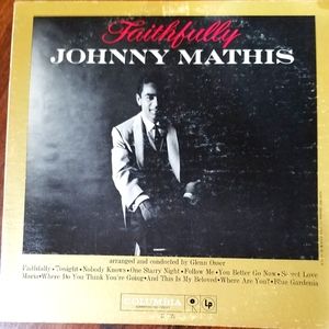 1959 Johnny Mathis "Faithfully" Vinyl Album